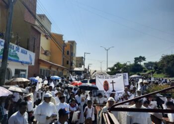 Peregrinación en Ocosingo: Fieles católicos claman por paz