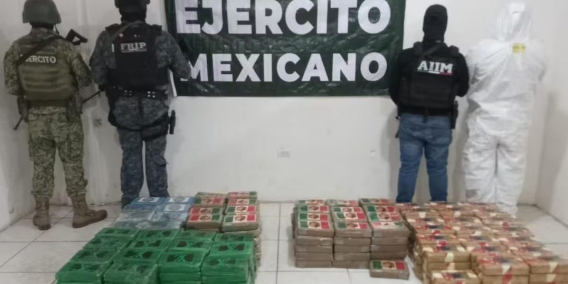 Aseguran 80 MDP en sustancias recreativas tras cateo a un taller