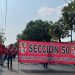 Marchan trabajadores de diversos sectores laborales