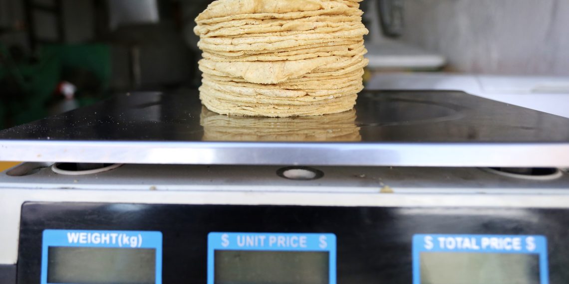 Se mantiene la tortilla entre 22 y 26 pesos en Chiapas
